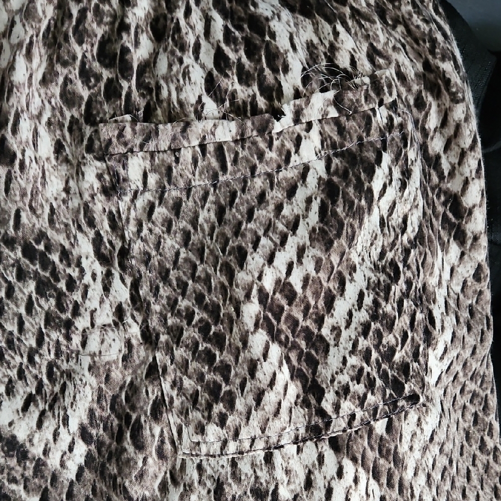 Olivaceous Snake Print Joggers - Cream and Brown - Picture 8 of 16